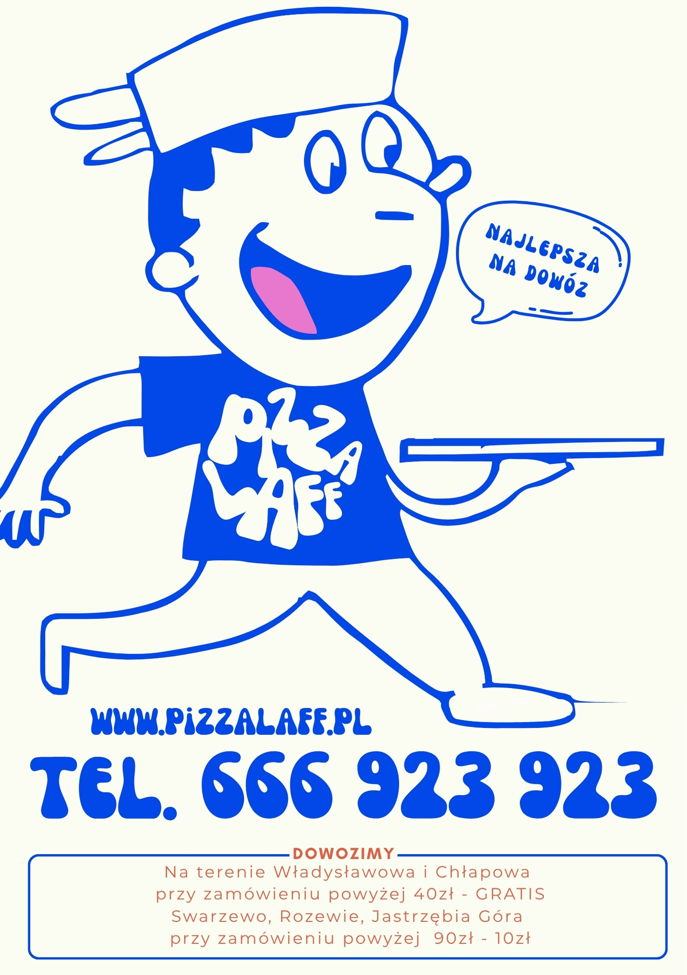Pizza Laff – pizza Władysławowo Chłapowo ulotka